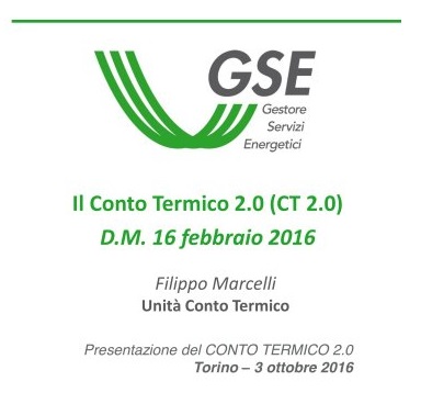 CONTO TERMICO 2.0: Presentati a Torino i materiali per PA, cittadini ed imprese